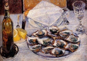 Impressionist Still Life Painting - Still Life Oysters Impressionists Gustave Caillebotte